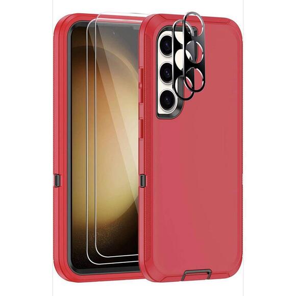 Samsung Galaxy S23 Case with 2 Screen Protectors and 2 Camera Lens Protectors - Picture 1 of 5